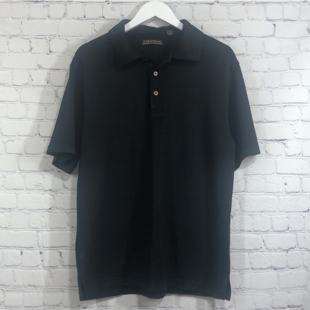 Cubavera Men's Black Polo Shirt
